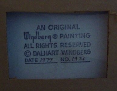 dalhart windberg untitled original oil and knife