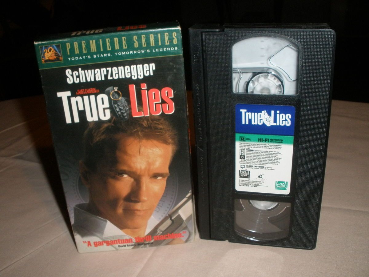 True Lies (VHS, 1995) Arnold Schwarzenegger, Jamie Lee Curtis on PopScreen