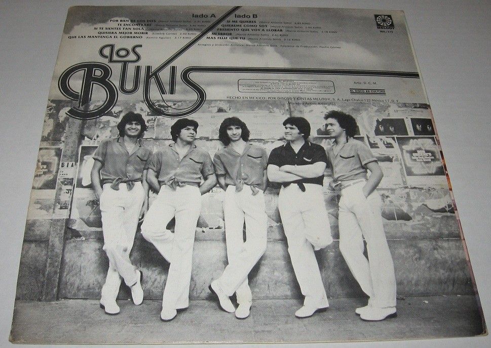 Los Bukis Presiento Que Voy A Llorar LP Cumbia