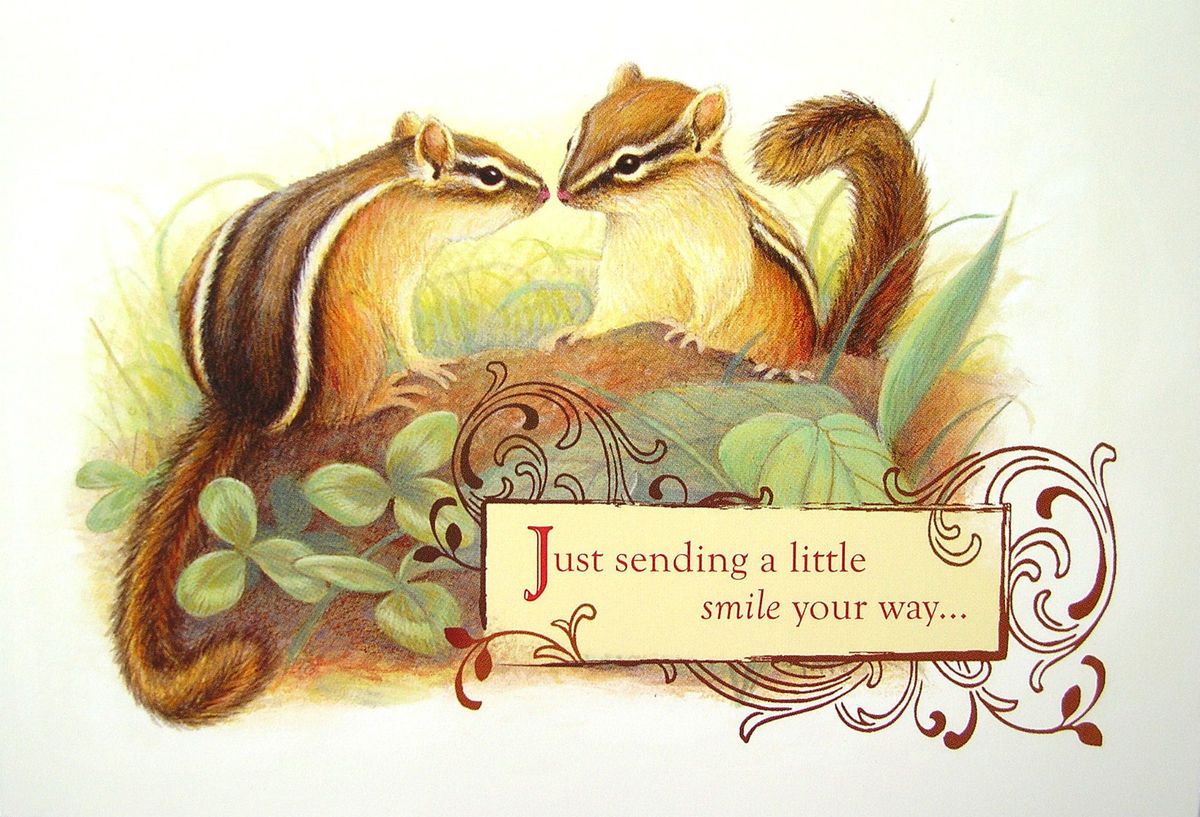 DaySpring Chipmunks Inspirational Sending A Smile Encouragement