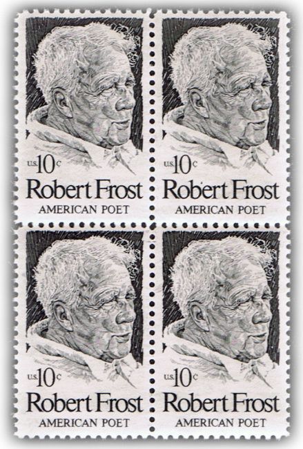 Famous Poet Robert Frost on Old U s Postage Stamps