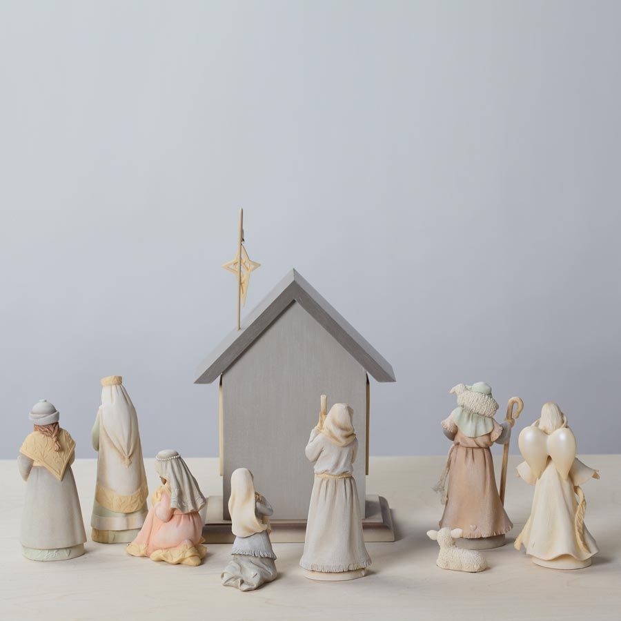  PIECE MINI NATIVITY SET #4026922 Karen Hahn ENESCO New 2012