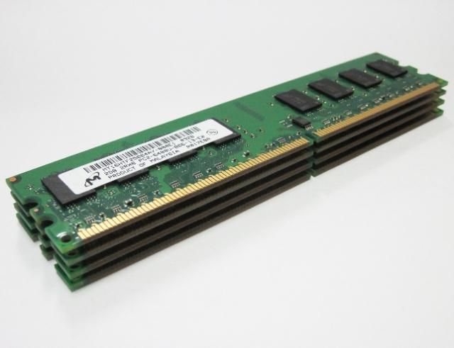 micron 4x2gb pc2 6400 240p 16c ddr2 800 udimm 128x8 2rx8