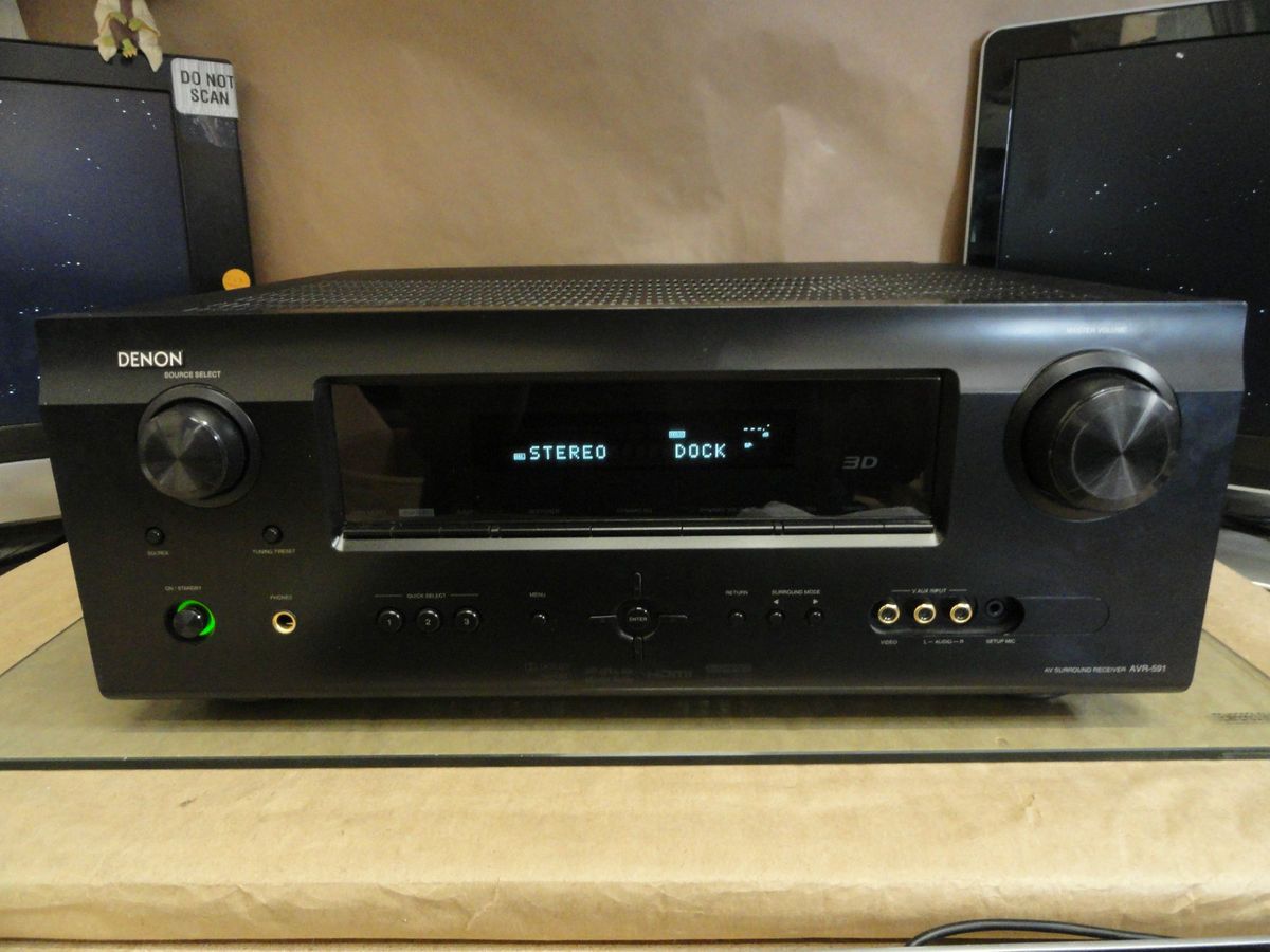 Denon AVR 591 5 1 Channel 120 Watt Receiver Only