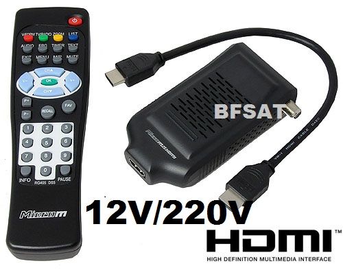 Mini Récepteur Numérique Satellite M25 HDMI 12V 220V