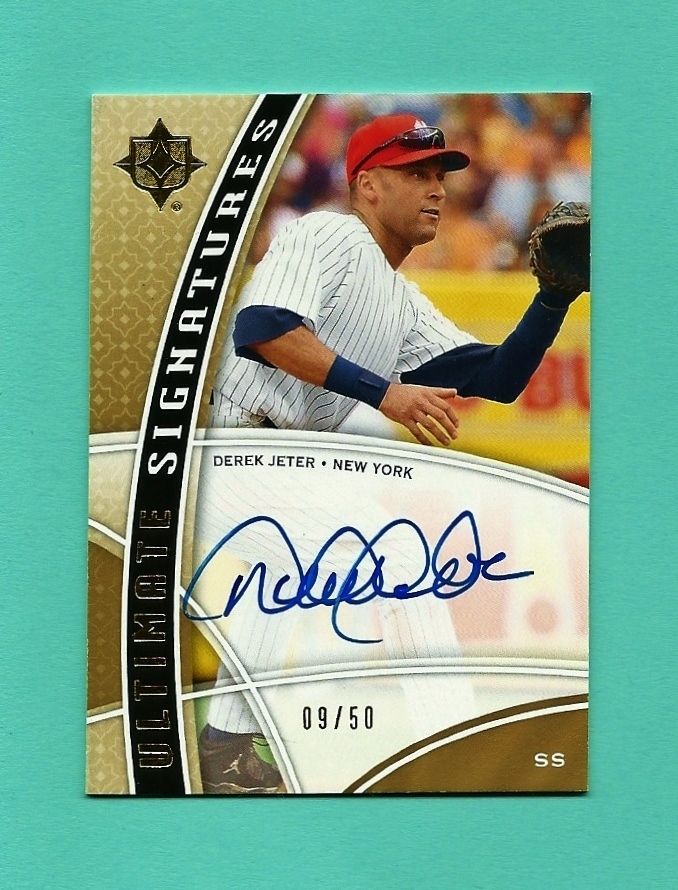 Derek Jeter 2009 UD Ultimate 50 Auto Autograph Mint