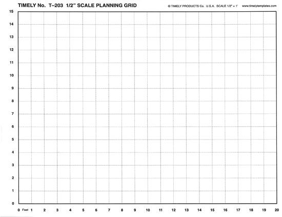 PLANNING GRID 1/2 SCALE   Interior or Exterior Design