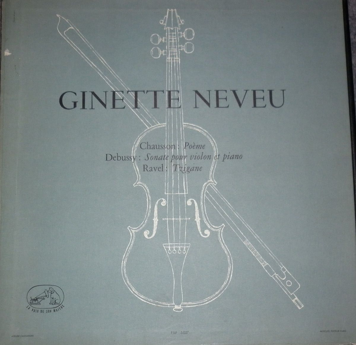 Ginette Neveu Chausson Debussy Ravel VSM FJLP 5037