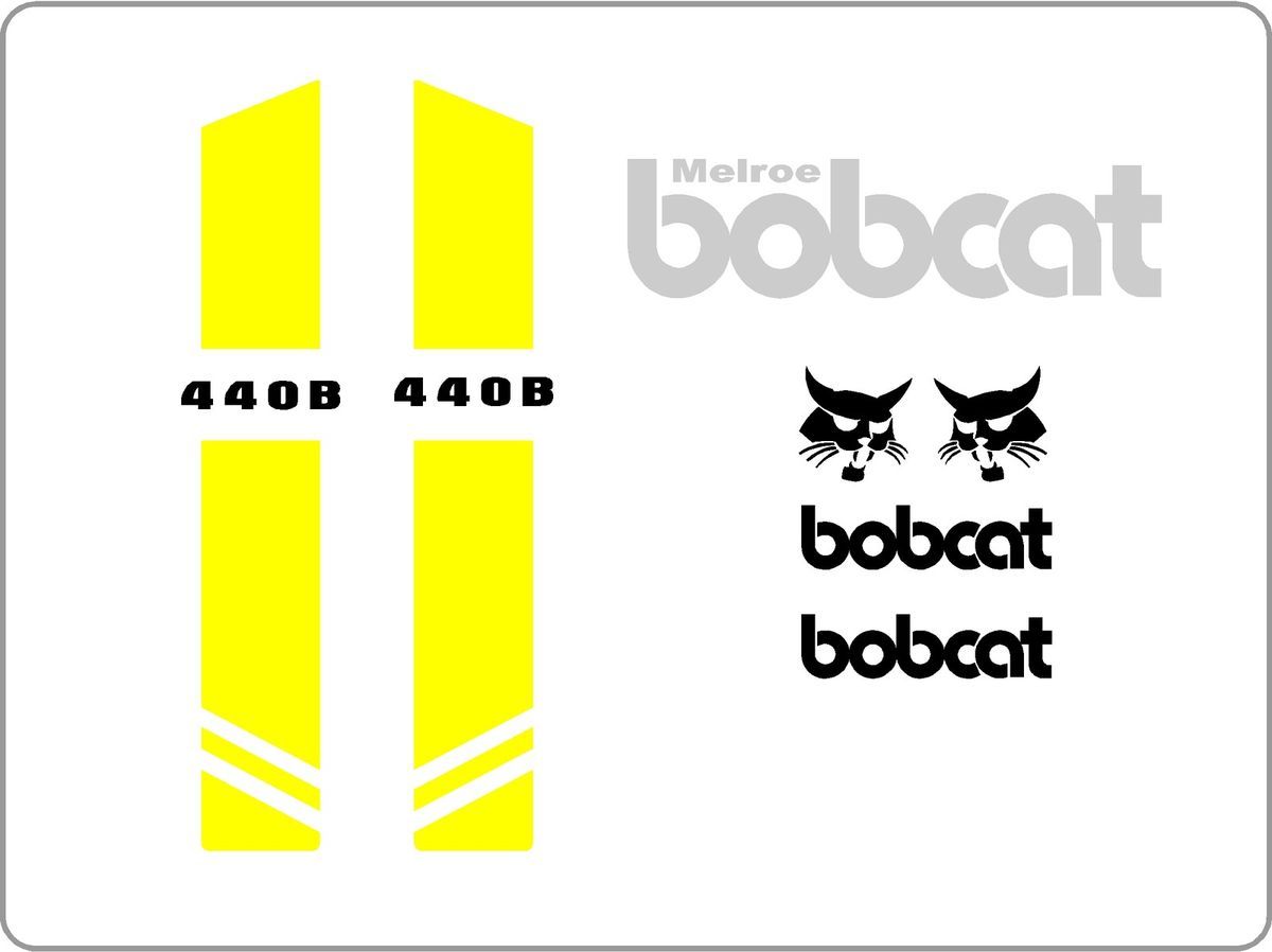 440B New Decal Kit Set Skid Loader Skid Steer Bobcat IR XCX Decals