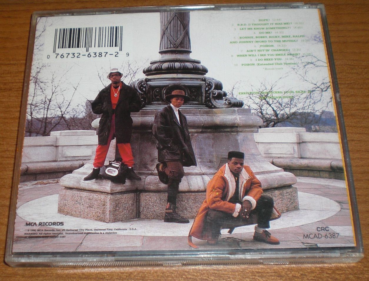 Bell Biv Devoe Poison Music CD 1990 R B