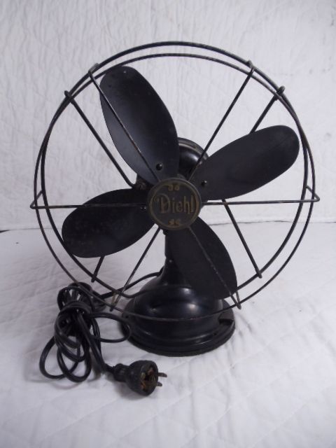 Vintage Diehl 10 3 Spd Oscillating Fan #10512 2