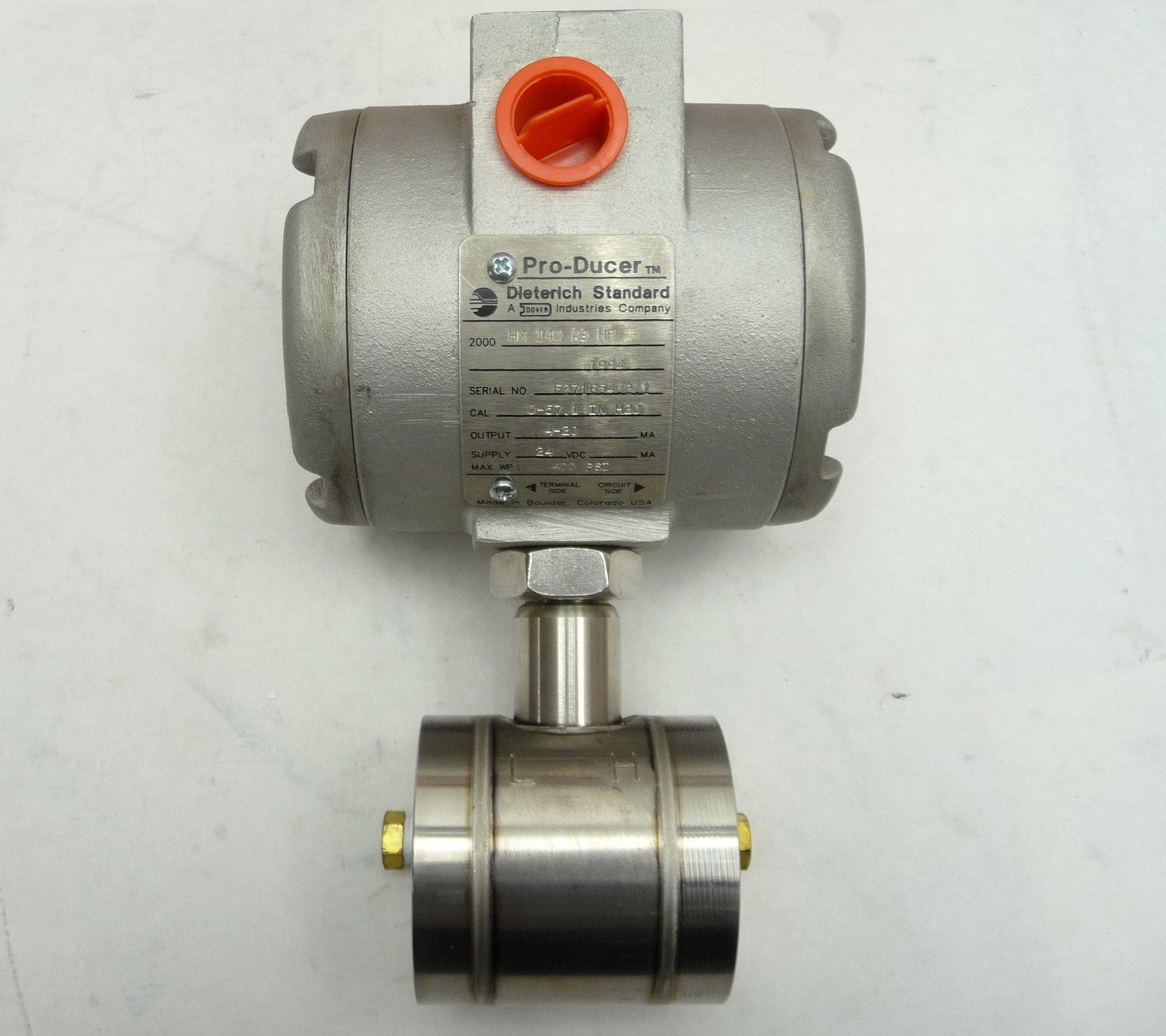 Dieterich Pro Ducer HX 140 A9 HP 24VDC 400PSI Flow Measurement