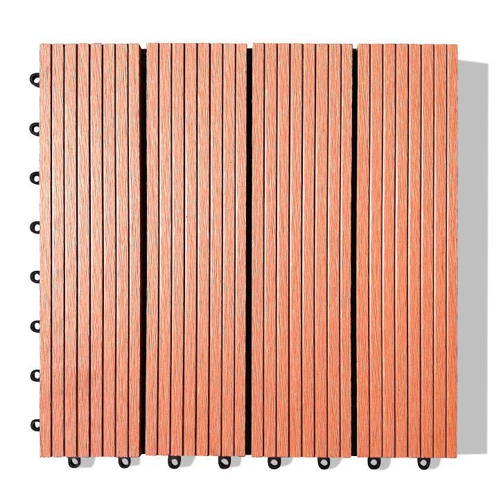 Composite Wood Deck Tiles Instant Patio Decking Set of 10 tiles per