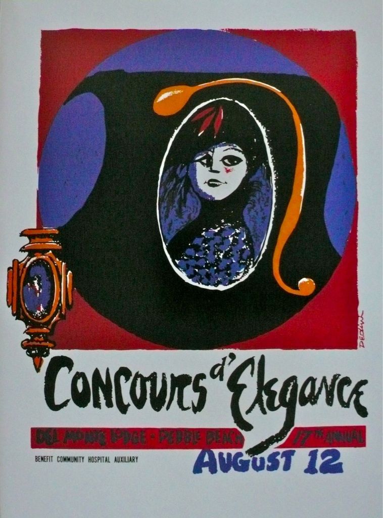 17th Annual Pebble Beach Concours Poster 1967 Eldon Dedini