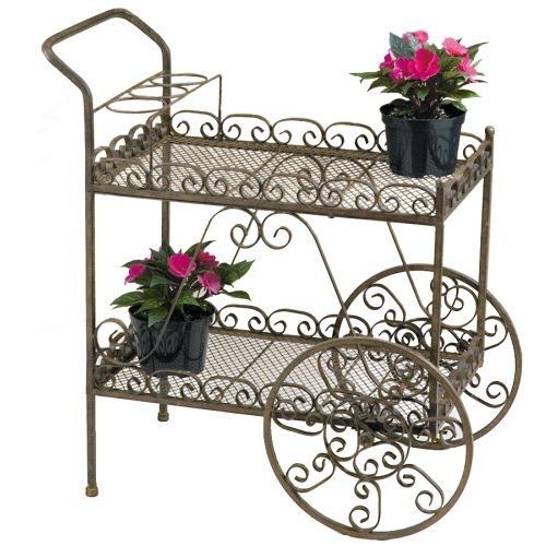 Deer Park Ironworks Teacart TC101 Decorative Plant Carts