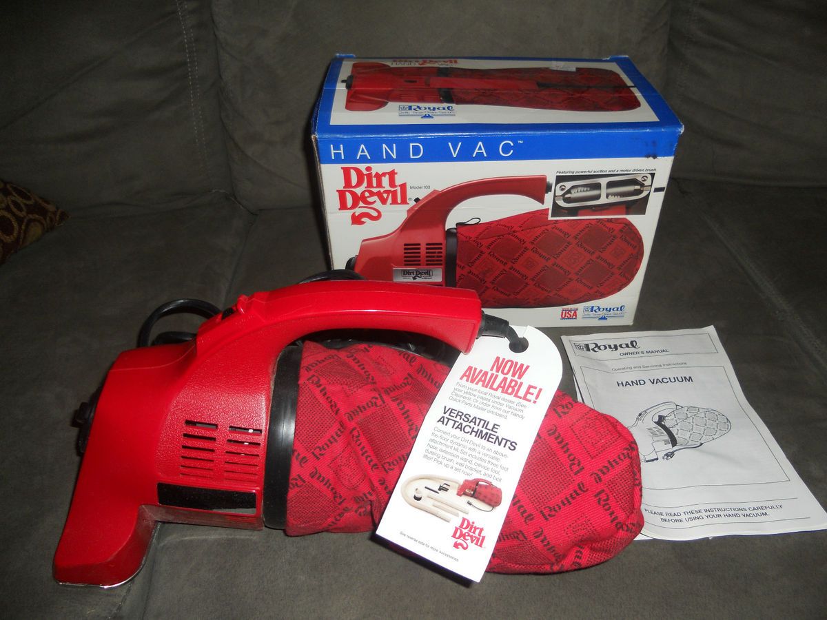 Slightly used NICE Dirt Devil handheld vacuum cleaner Model 103 Great