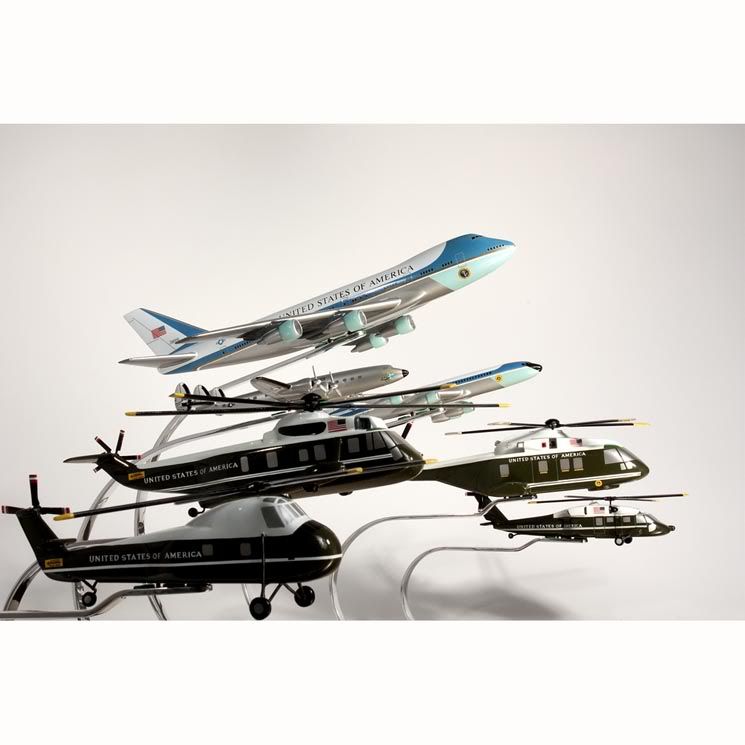 USAF 1 200 Presidential Desk Display Model Helicopter Airplane Fleet