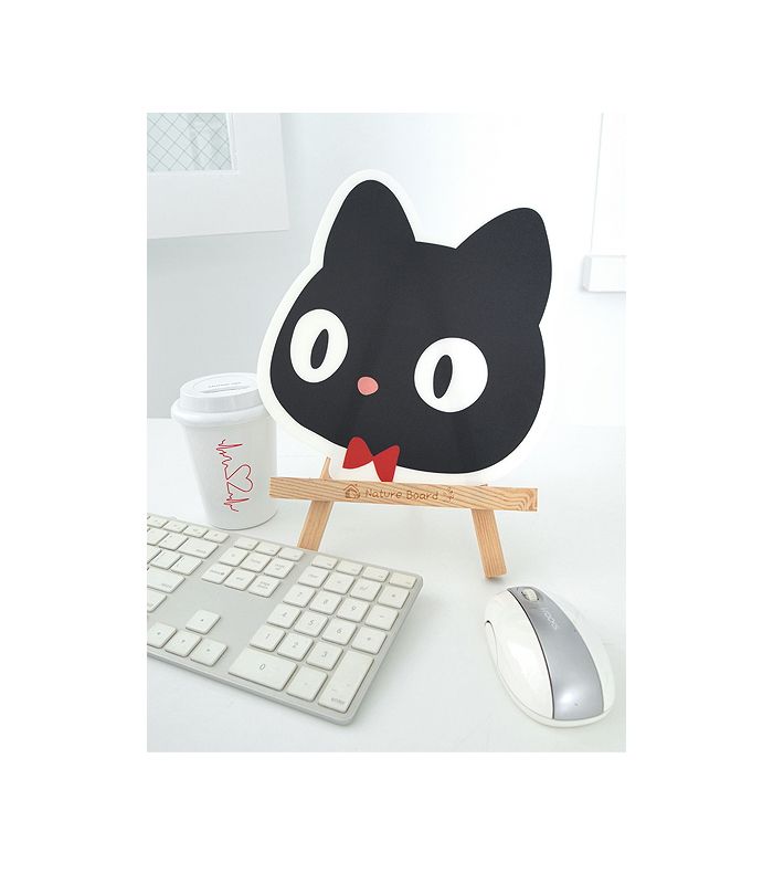  , Mousemat_PC Laptop Desktop Computer Useful Accessories_black cat