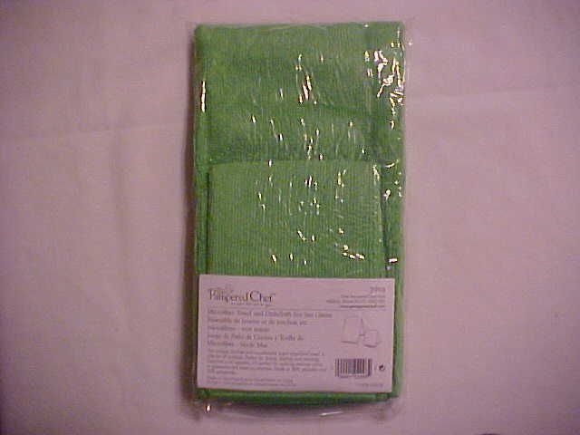 Pampered Chef Microfiber Towel & Dishcloth Set   Retired   NIP