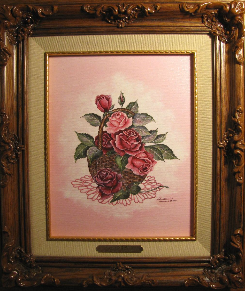 Basket of Roses by Paul C Dennis produced by Marty Bell Fine Arts