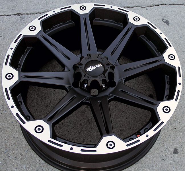 Dick Cepek Torque 22 Black Rims Wheels Montero 6x5 5