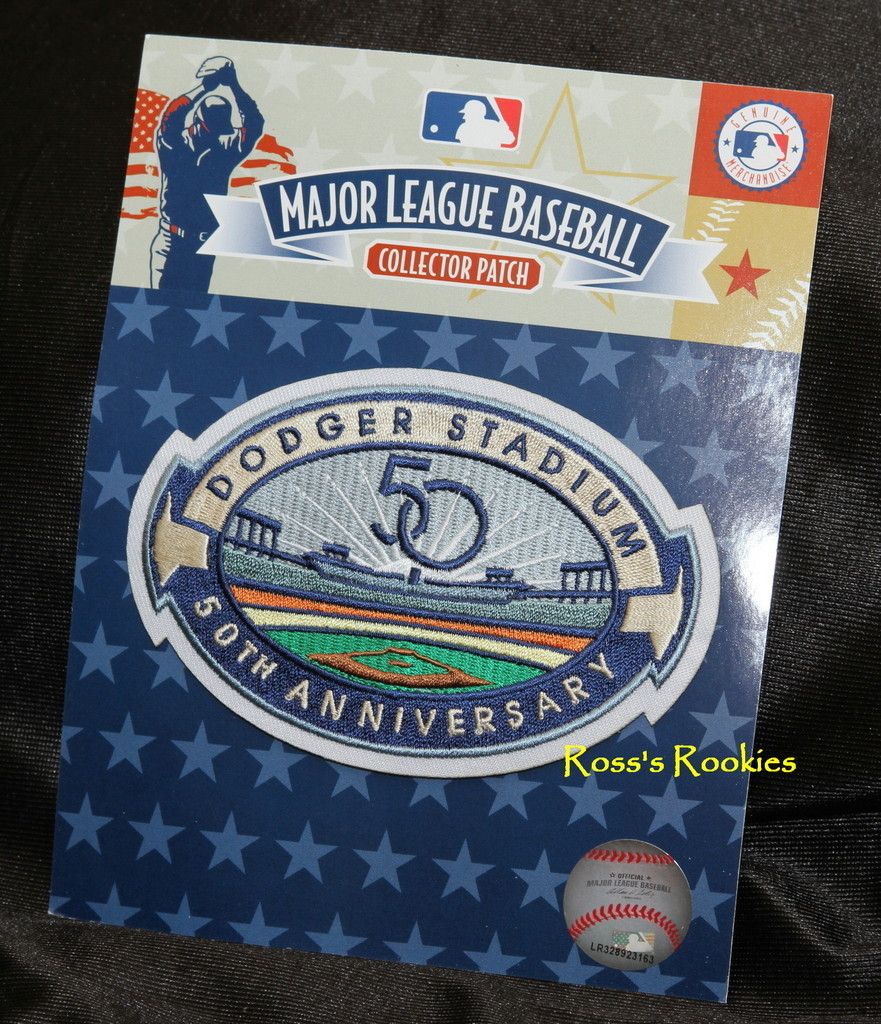 2012 LOS ANGELES DODGERS DODGER STADIUM 50TH ANNIVERSARY OFFICIAL MLB