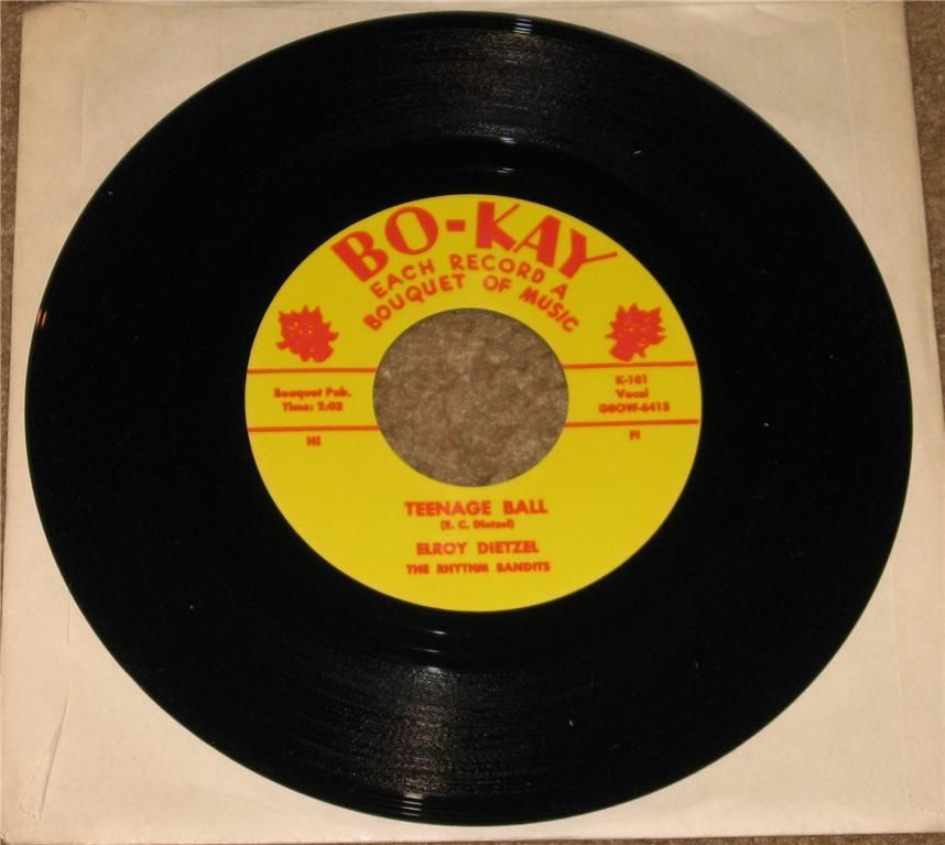 Elroy Dietzel Teenage Ball Bo Kay Records Rockabilly