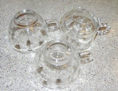 11 Vintage Glass Square Oval Luncheon Snack Sets Dine