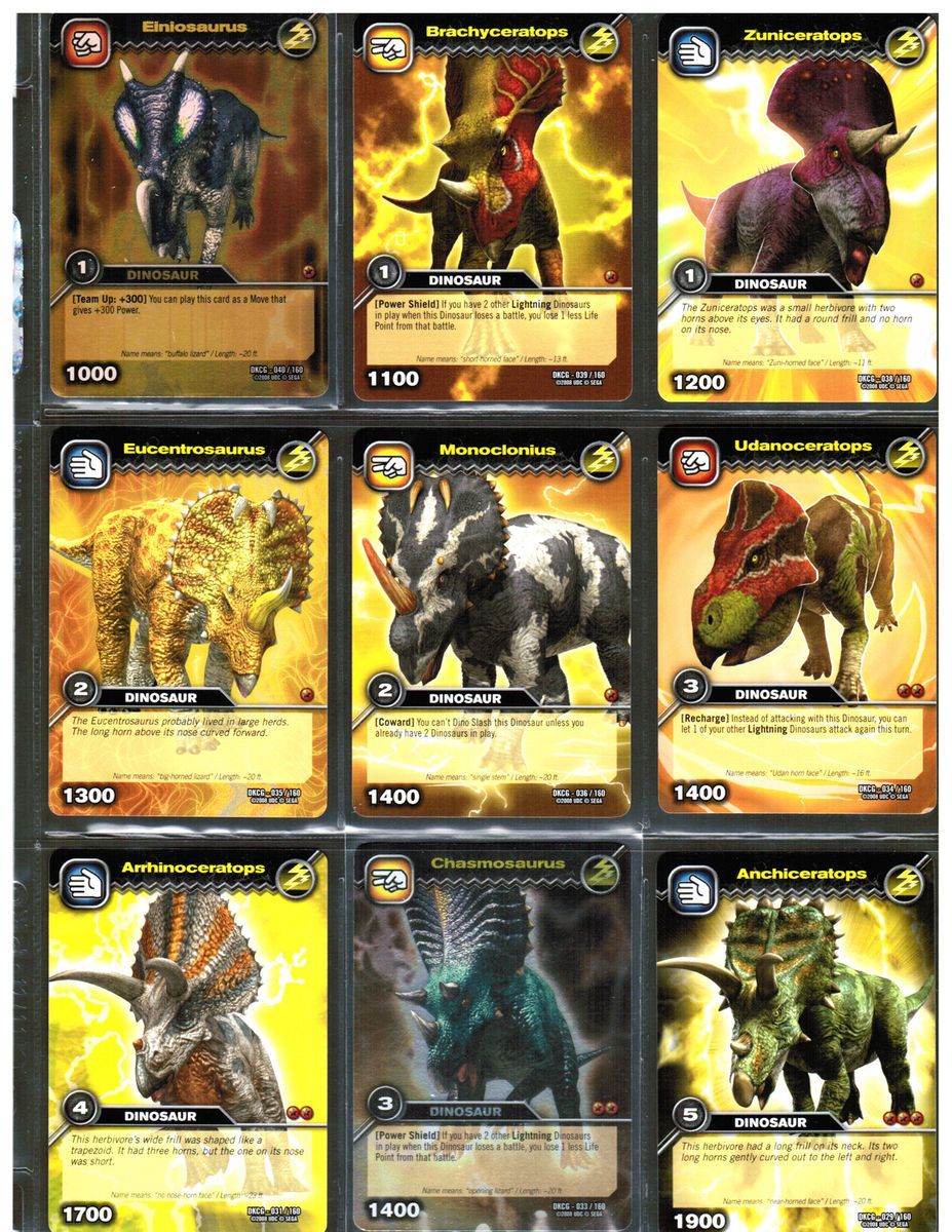 Carta de Jogo: Udanoceratops (Dinosaur King TCG(Series 1: Base Set