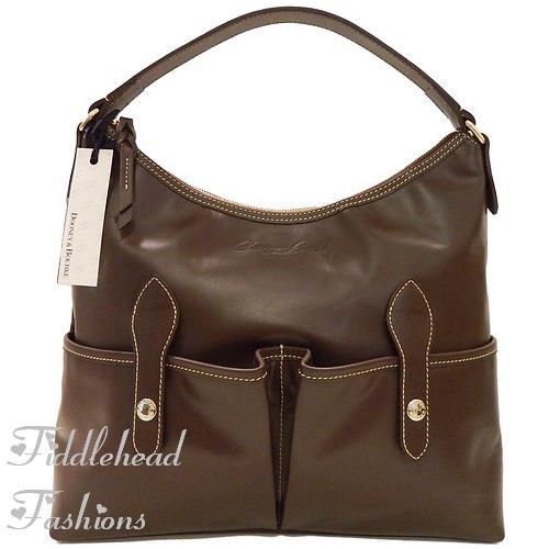 Dooney & Bourke Florentine Vachetta Leather Medium Lucy Pocket Sac.