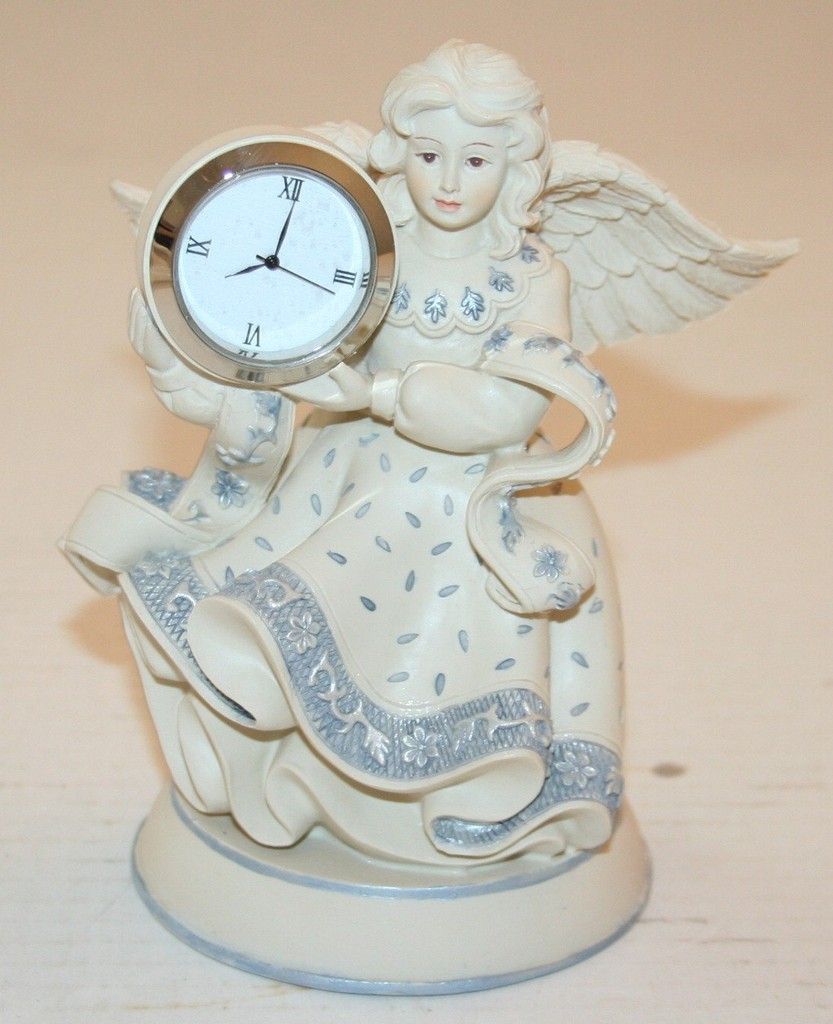 Sarahs Angels Collectibles DORIS Angel Figurine & Desk Clock 2002