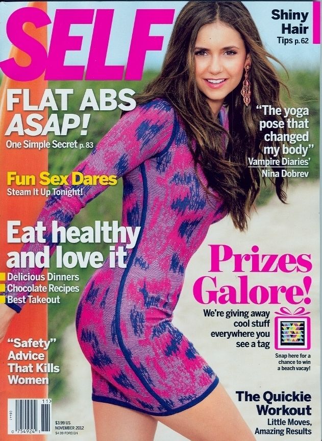 Self November 2012 Nina Dobrev Eat Healthy Love It