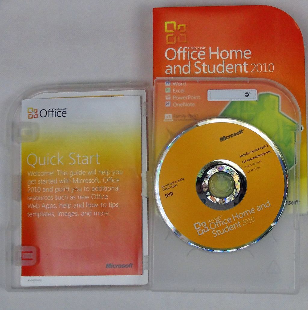 Microsoft Office Home and Student 2010, 3 user Family Pack, 79G 02121