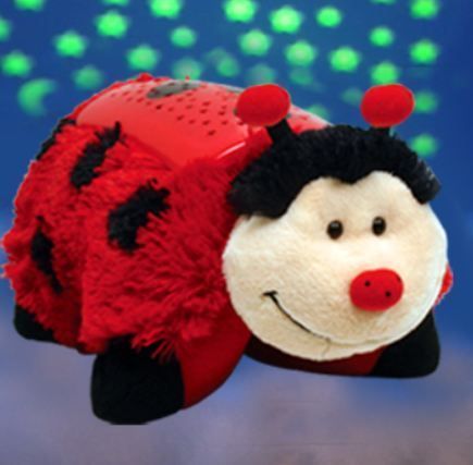 Dream Lite Pillow Pet Ladybug Deluxe Version w AC Adap Rotating Lites