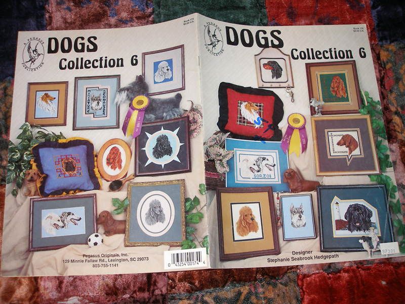 DOG CROSS STITCH PATTERN COLLECTION SHARI PEI COLLIE SCHNAUZER