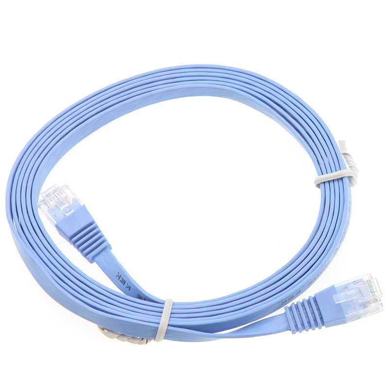 CAT6A Flat Ethernet Patch Network LAN Cable RJ45 2M