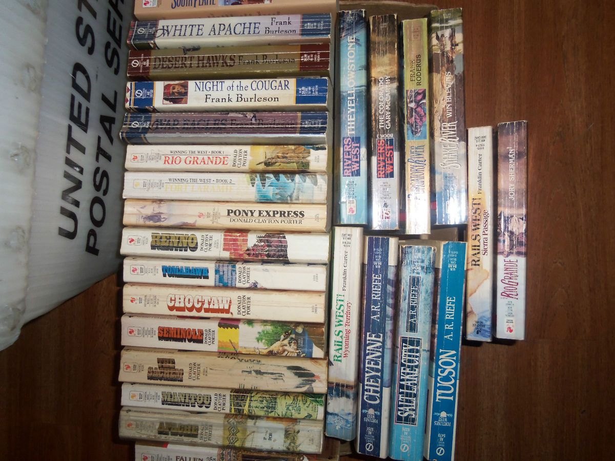  26 Western Novels Some Vintage Donald Clayton Porter A R Riefe