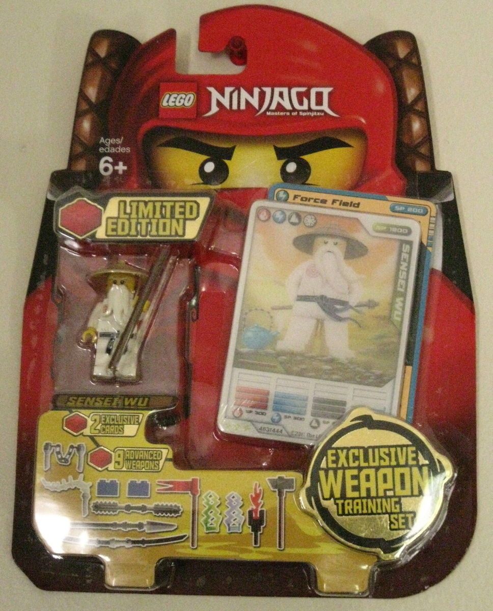 LEGO NINJAGO SENSEI WU minfigure WEAPON TRAINING SET #4623546