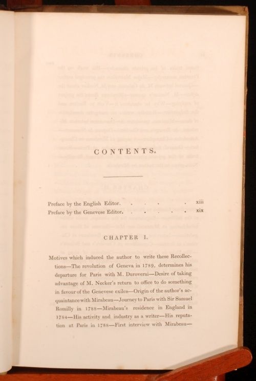 1832 Recollections Mirabeau Legislative France Dumont