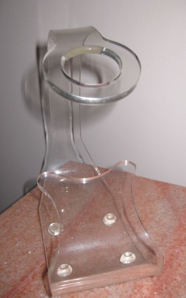 Dorothy Thorpe Style Retro LUCITE WINE BOTTLE HOLDER Mid Century