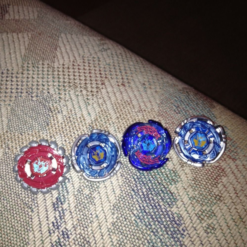  Lot of 4 Pegasus Beyblade Metal Masters