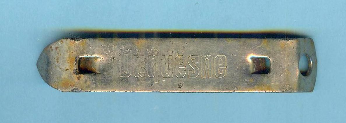 DUQUESNE BEER BOTTLE CAN OPENER smaller size