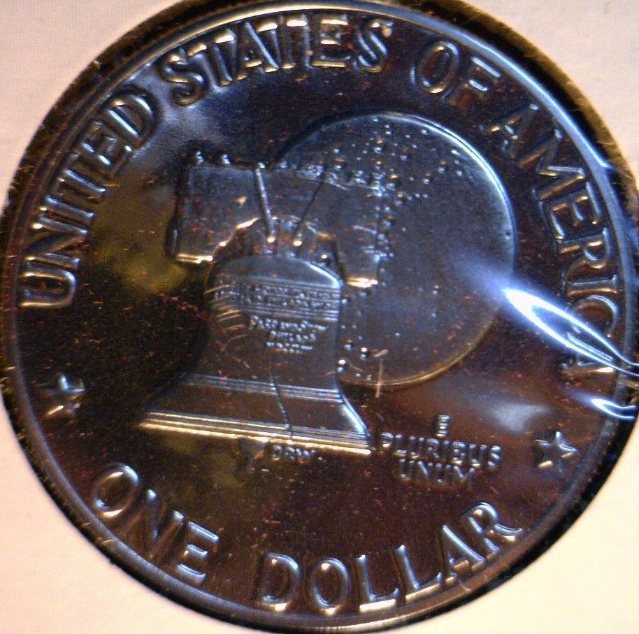 1976 s Proof Dwight D Eisenhower Ike Dollar Deep Cameo Var 2