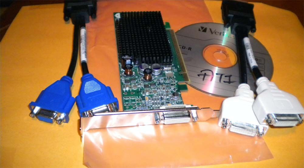 ATI Radeon X600 256MB ATX Dual Win7 PCI E Video Card