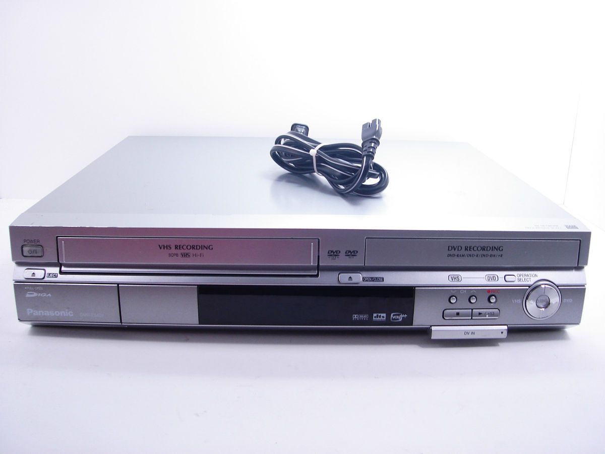 Panasonic DMR ES40V DVD Player Recorder Combo With VHS VCR Works Great