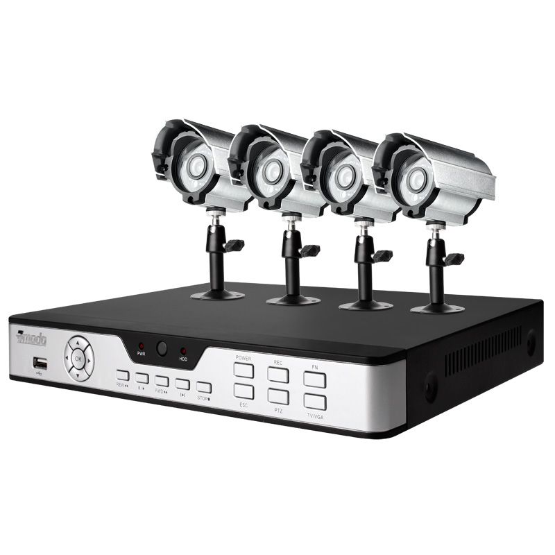  Video Surveillance Security Camera DVR System No Hard Drive