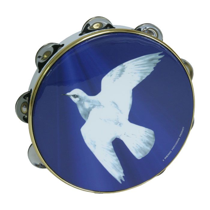 New Remo 8 Tambourine Christian Peace Dove Frame Drum