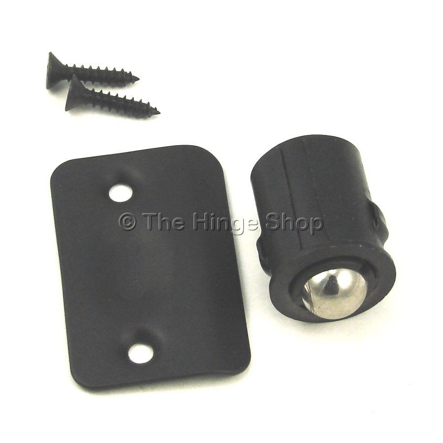 Matte Black Drive in Ball Catch Latch Lock Door Hardware