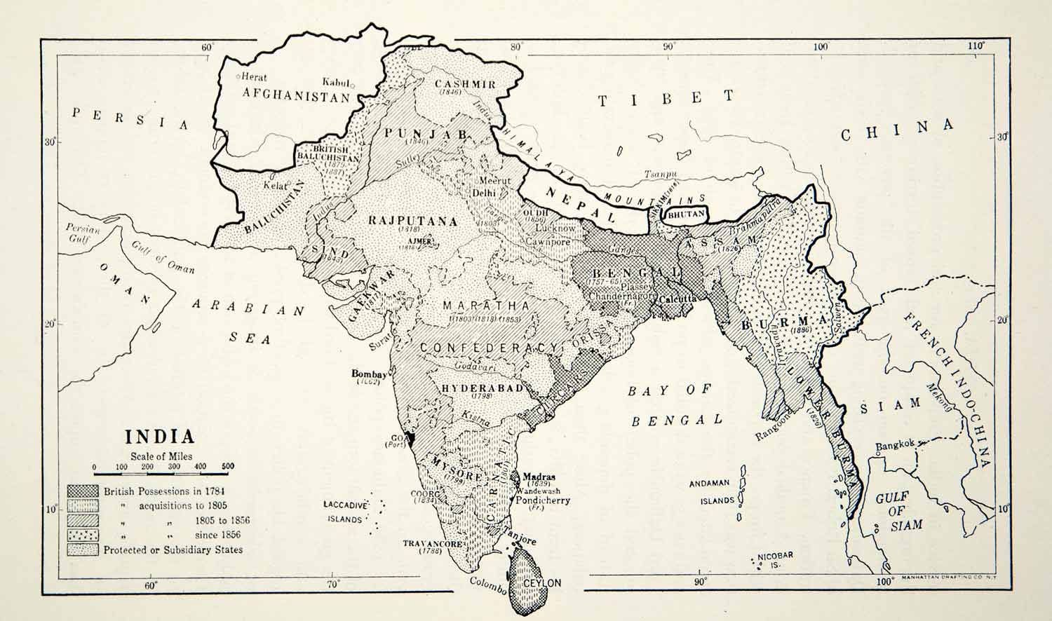 Британская индия. Карта Индии 1800. Map of India 1700. Карта Индии в 1800 году. Индия в 1700 карта.