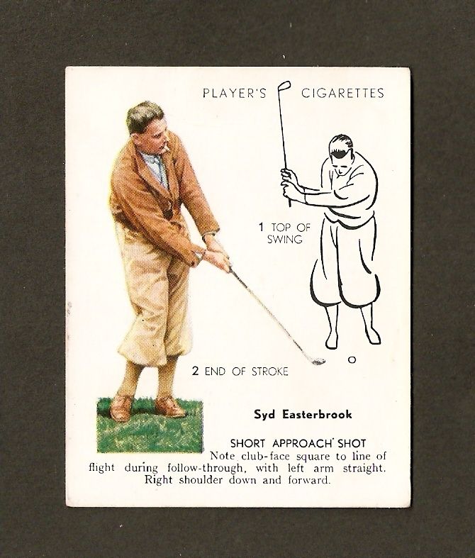 1939 Players Cigarettes Golf 15 Syd Easterbrook Excellent